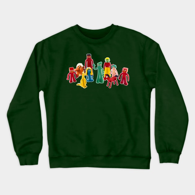 Claymation Classics Crewneck Sweatshirt by Scum_and_Villainy